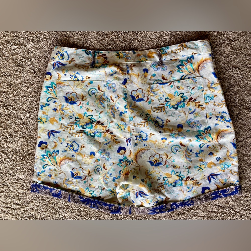 Sundance Kalini Linen Blend Shorts
Japanese Garden Blue Floral Print - Picture 5 of 9